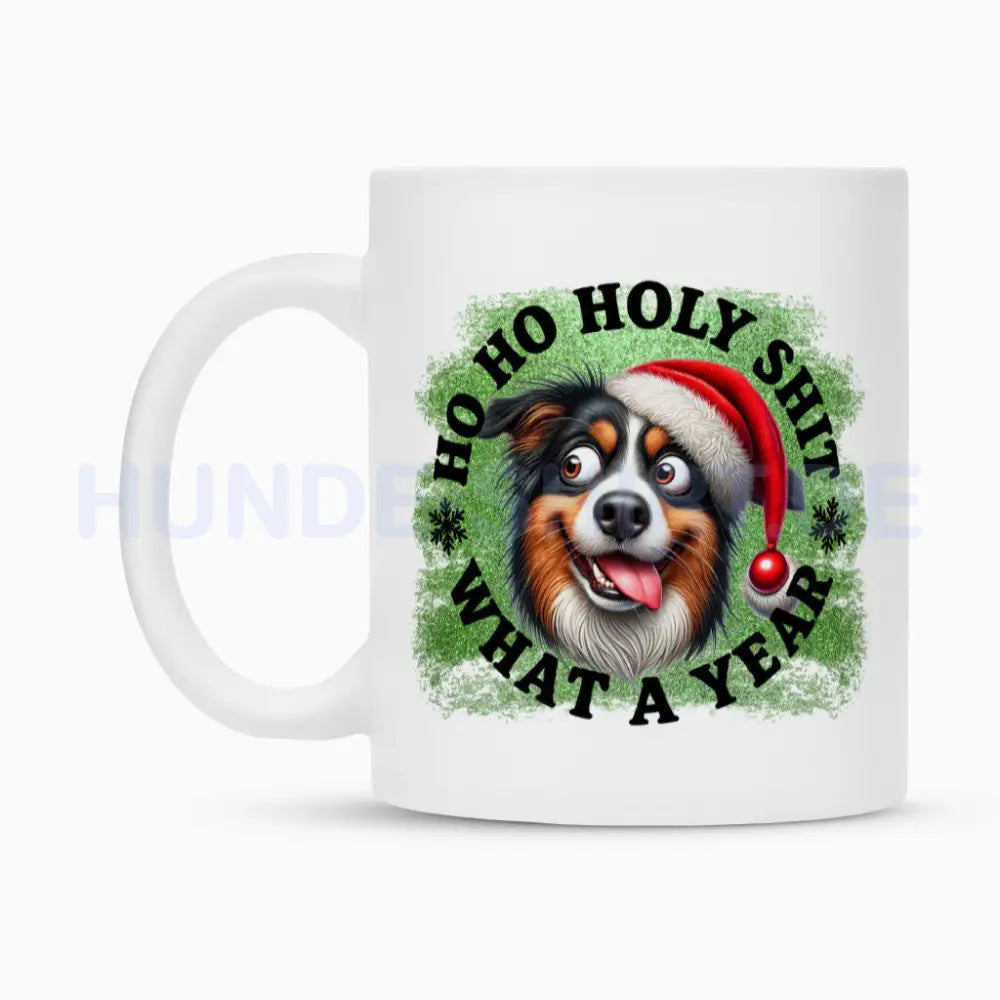 Tasse "Australian Shepherd - HO HO..." – hunde-shirt.de