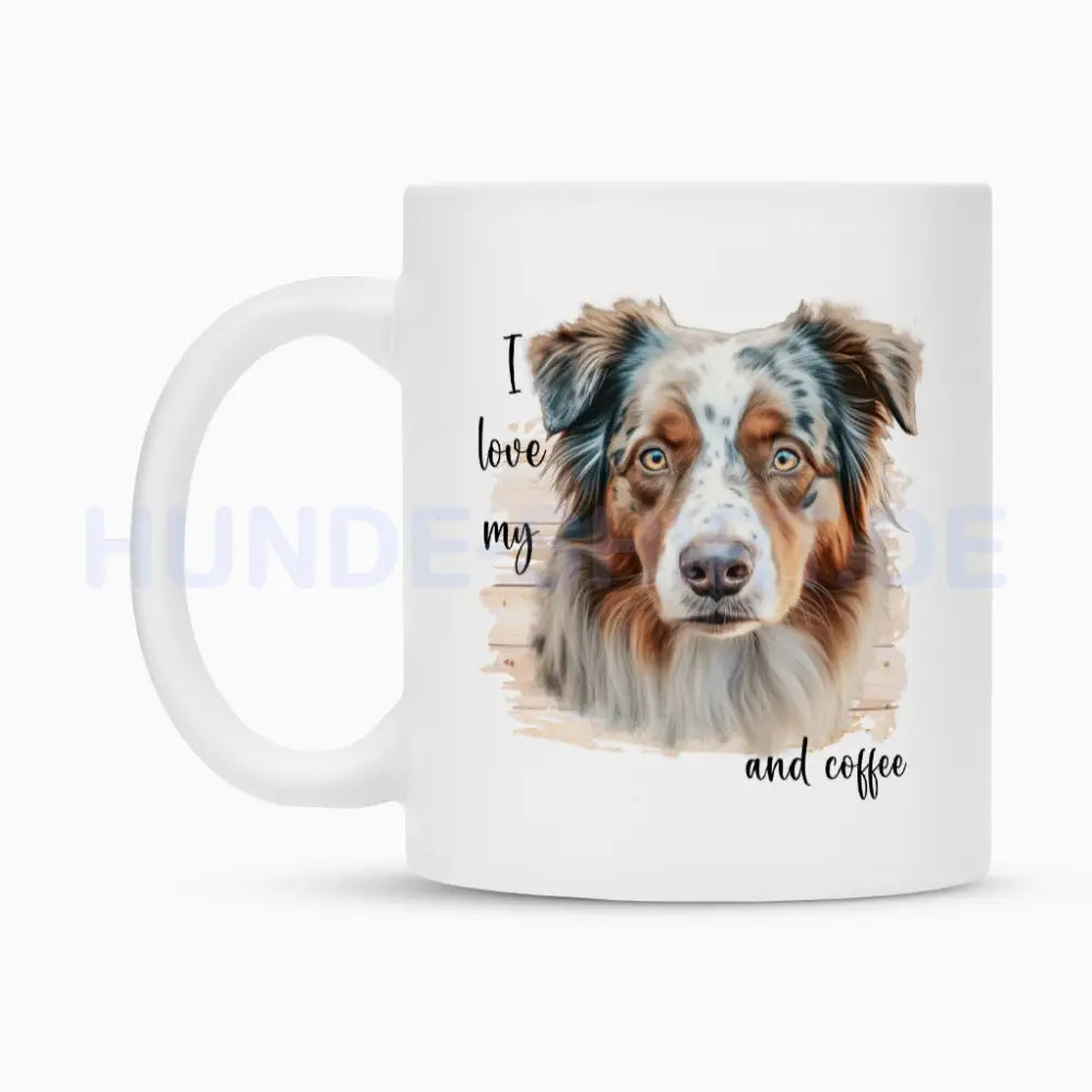 Tasse "Australian Shepherd - I love my..." – hunde-shirt.de