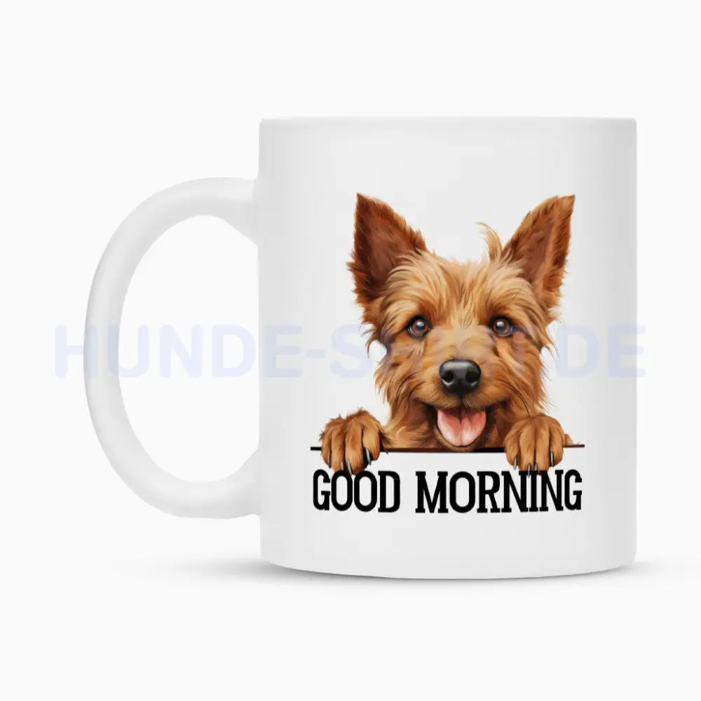 Tasse "Australian Terrier - GOOD MORNING" – hunde-shirt.de