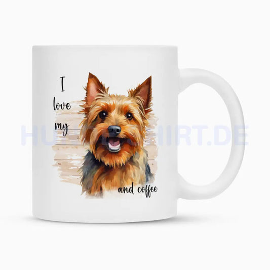 Tasse "Australian Terrier - I love my..." Weiß – hunde-shirt.de