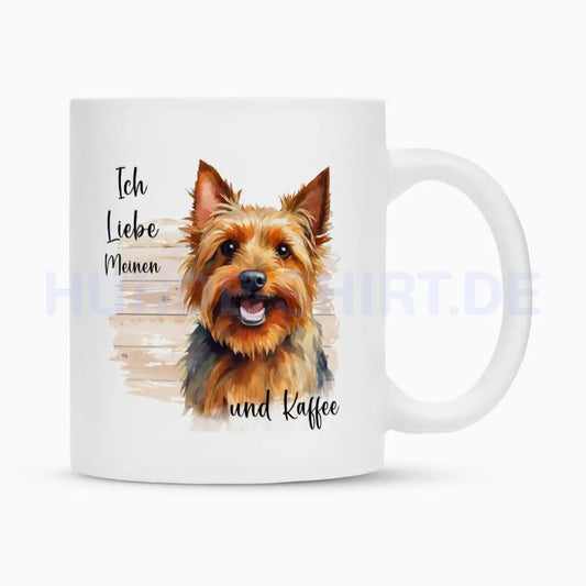 Tasse "Australian Terrier - Ich liebe meinen..." Weiß – hunde-shirt.de