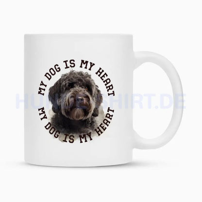 Tasse "Barbet HEART" Weiß – hunde-shirt.de