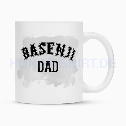 Tasse "Basenji - DAD" Weiß – hunde-shirt.de