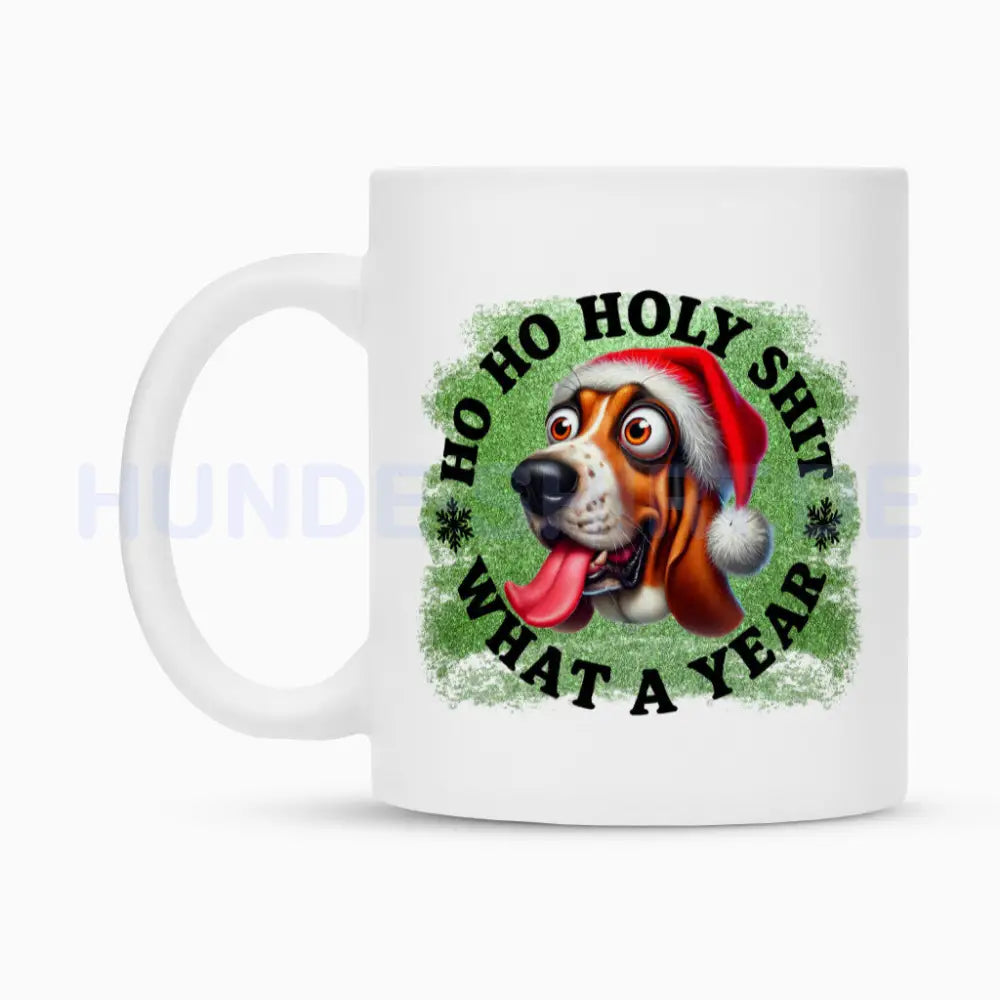 Tasse "Basset - HO HO..." – hunde-shirt.de