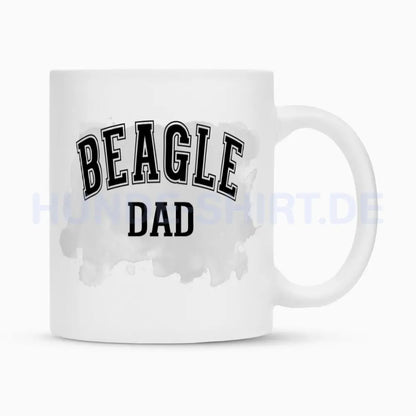 Tasse "Beagle - DAD" Weiß – hunde-shirt.de