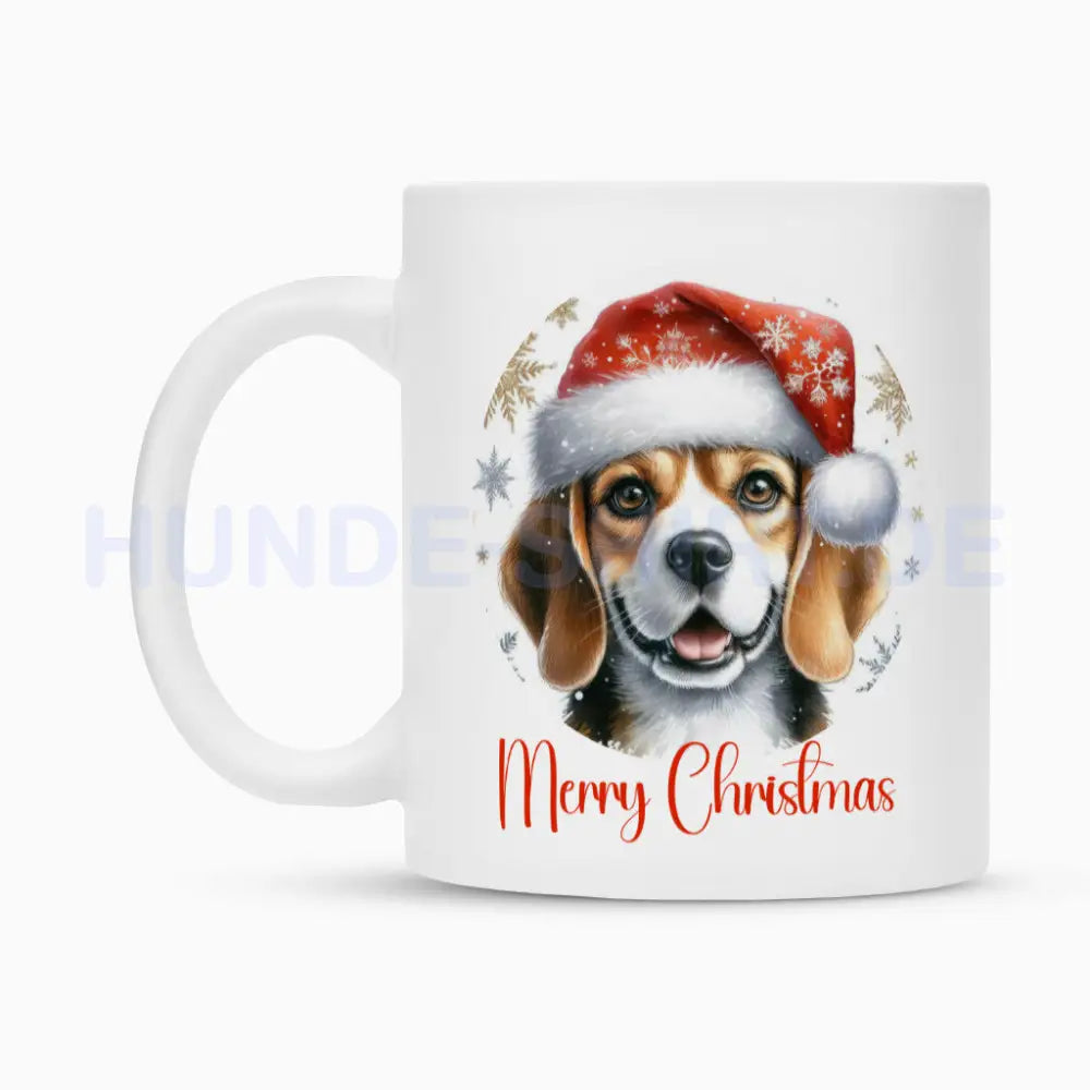 Tasse "Beagle - Merry Christmas" – hunde-shirt.de