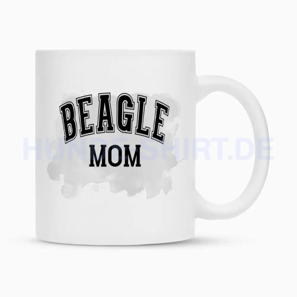 Tasse "Beagle - MOM" Weiß – hunde-shirt.de