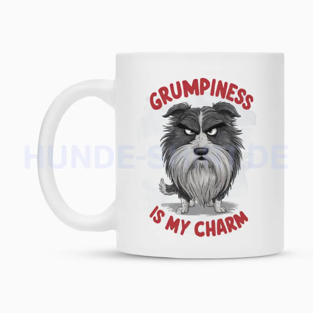 Tasse "Bearded Collie - Grumpiness..." – hunde-shirt.de