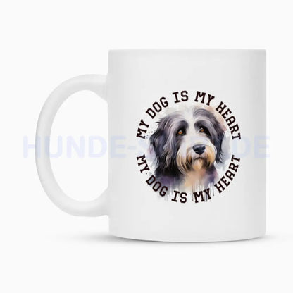 Tasse "Bearded Collie HEART" – hunde-shirt.de