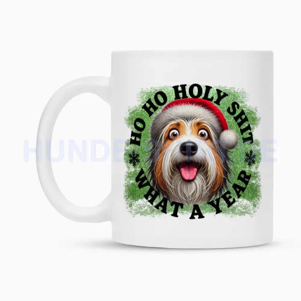 Tasse "Bearded Collie - HO HO..." – hunde-shirt.de