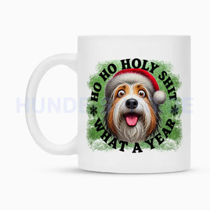 Tasse "Bearded Collie - HO HO..." – hunde-shirt.de