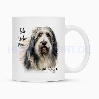 Tasse "Bearded Collie - Ich liebe meinen..." Weiß – hunde-shirt.de