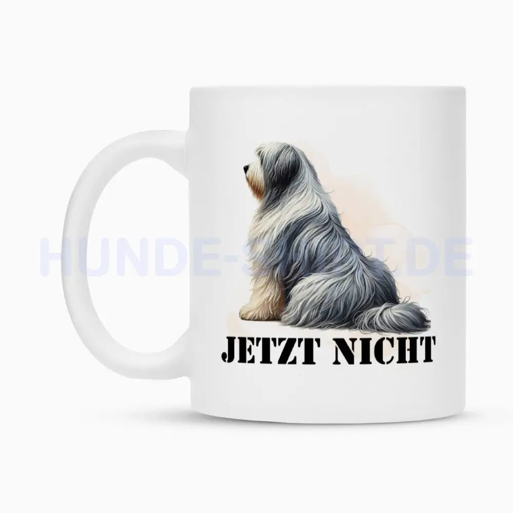 Tasse "Bearded Collie - JETZT NICHT" – hunde-shirt.de