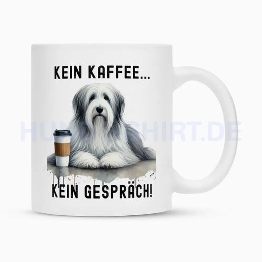 Tasse "Bearded Collie - Kein Kaffee..." Weiß – hunde-shirt.de