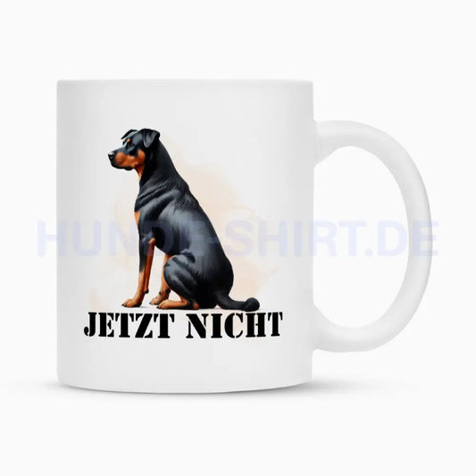 Tasse "Beauceron - JETZT NICHT" Weiß – hunde-shirt.de