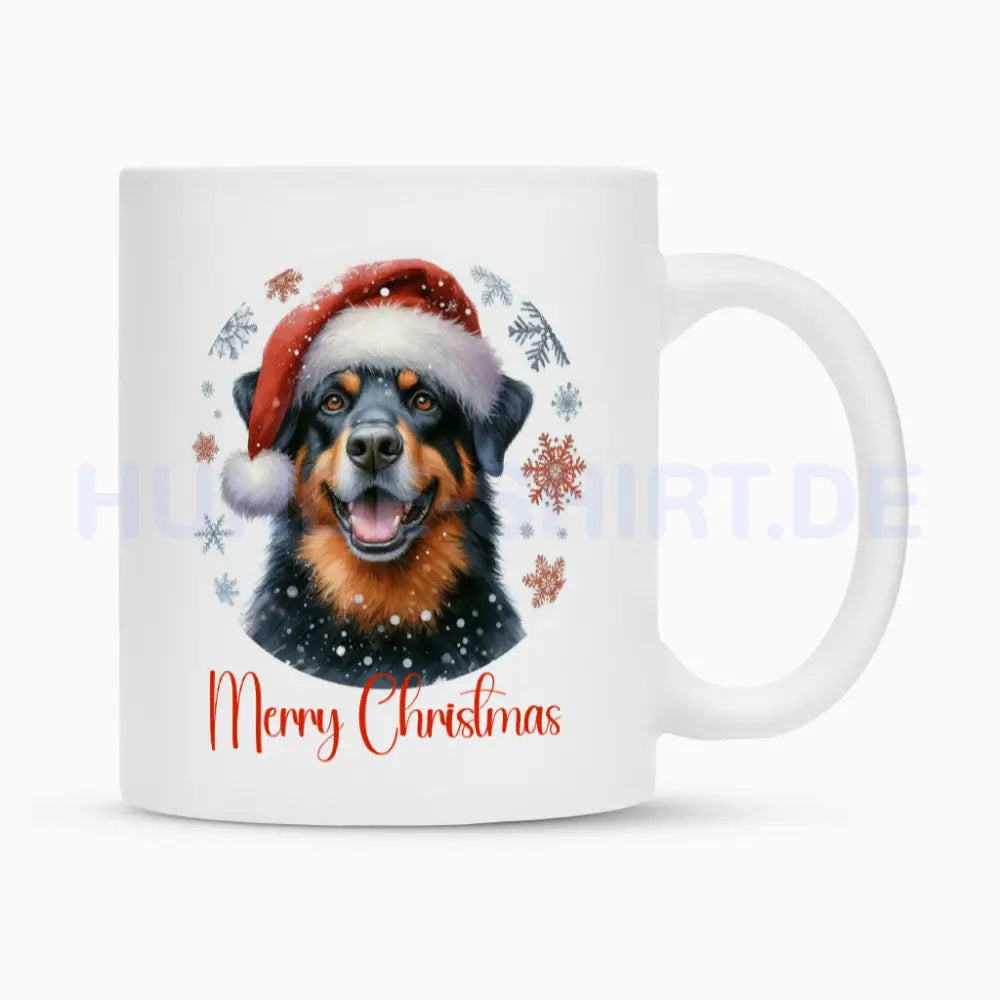 Tasse "Beauceron - Merry Christmas" Weiß – hunde-shirt.de