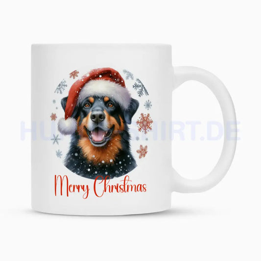 Tasse "Beauceron - Merry Christmas" Weiß – hunde-shirt.de