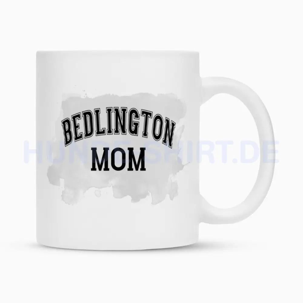 Tasse "Bedlington - MOM" Weiß – hunde-shirt.de