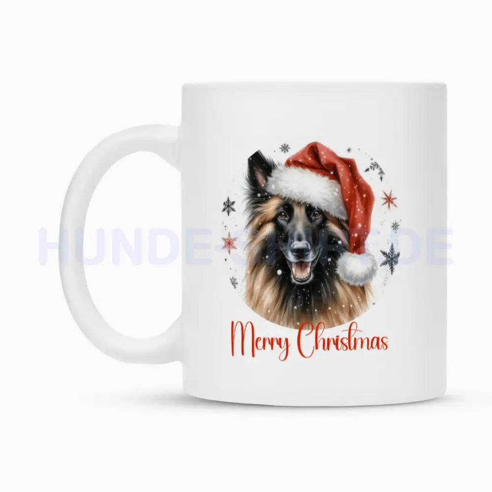 Tasse "Belgischer Schäferhund - Merry Christmas" – hunde-shirt.de