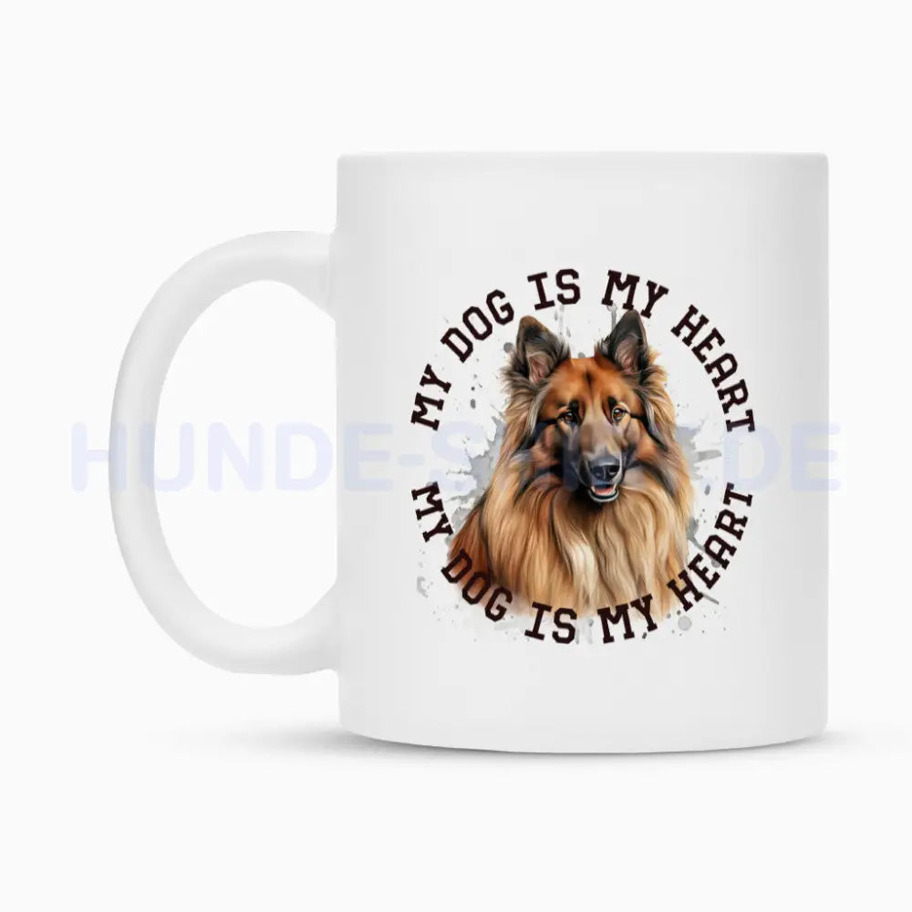 Tasse "Belgischer Schäferhund Tervueren HEART" – hunde-shirt.de