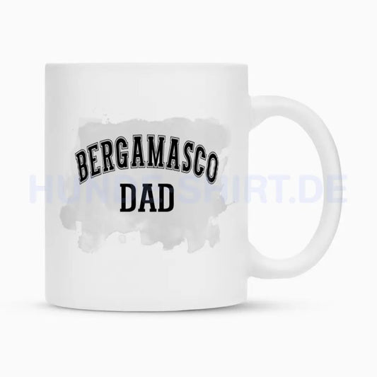 Tasse "Bergamasco - DAD" Weiß – hunde-shirt.de