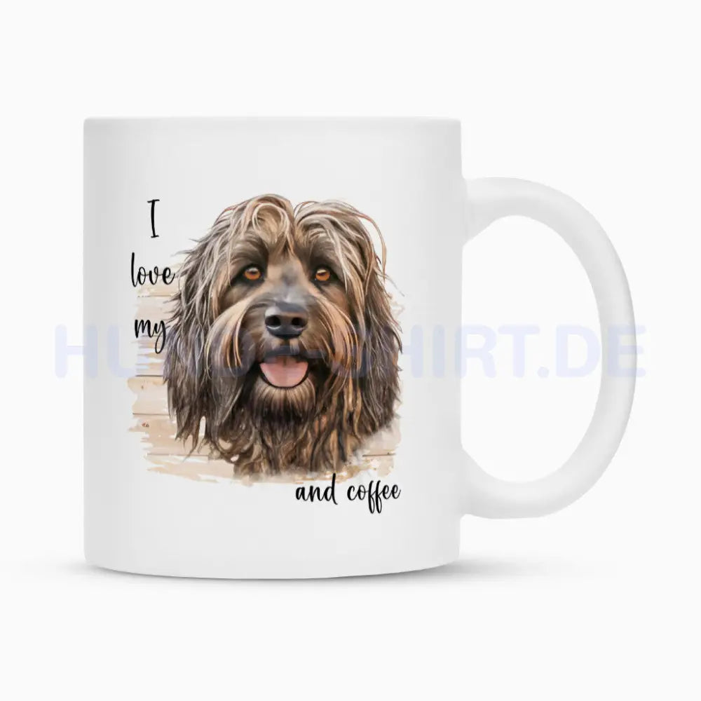 Tasse "Bergamasco - I love..." Weiß – hunde-shirt.de