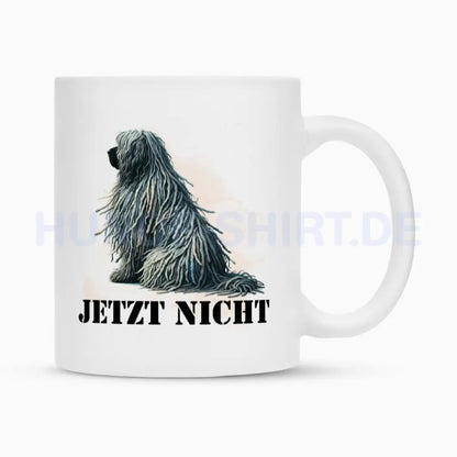 Tasse "Bergamasco - JETZT NICHT" Weiß – hunde-shirt.de