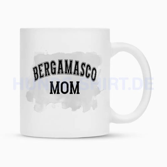 Tasse "Bergamasco - MOM" Weiß – hunde-shirt.de