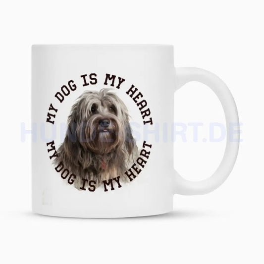 Tasse "Bergamasker Hirtenhund H" Weiß – hunde-shirt.de