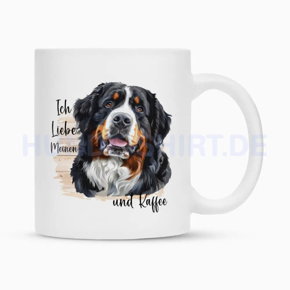 Tasse "Berner Sennenhund - Ich liebe..." Weiß – hunde-shirt.de