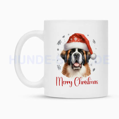 Tasse "Bernhardiner - Merry Christmas" – hunde-shirt.de