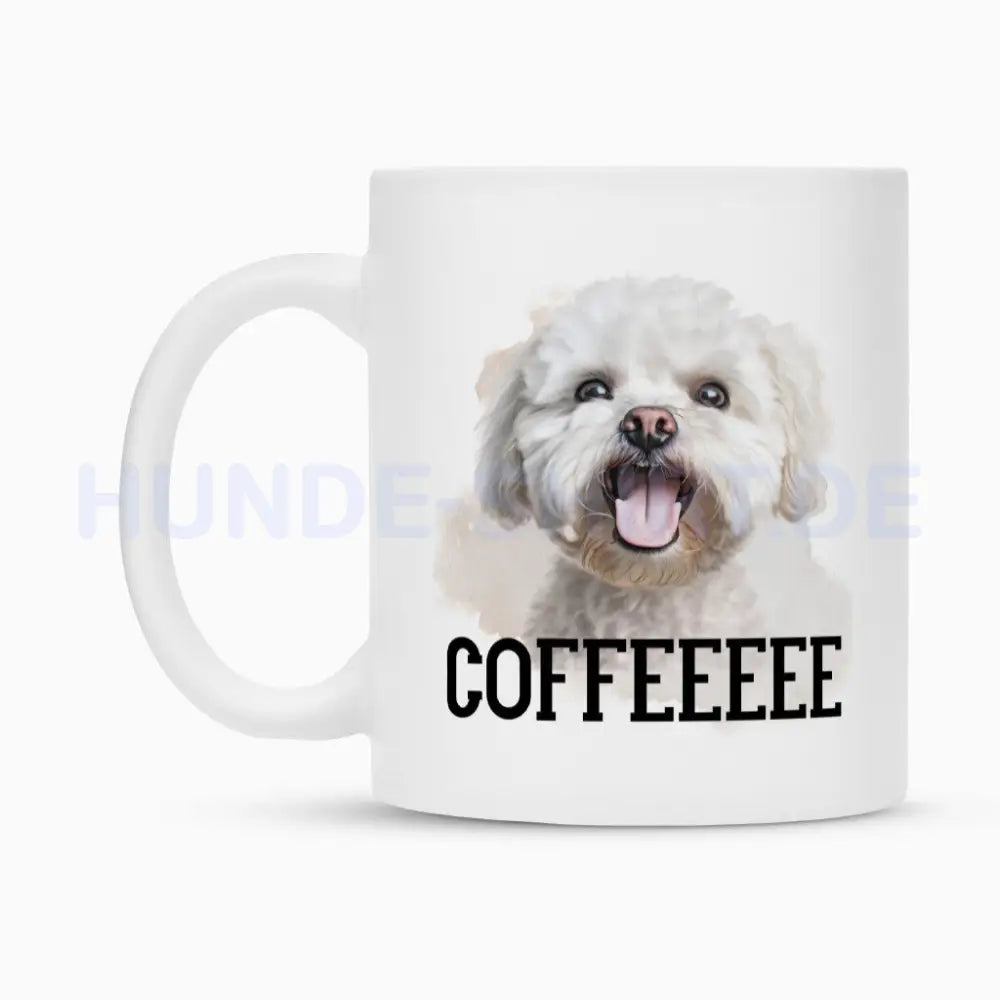 Tasse "Bichon Frisé - COFFEEEEE" – hunde-shirt.de