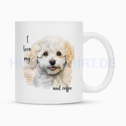 Tasse "Bichon Frisé - I love my..." Weiß – hunde-shirt.de