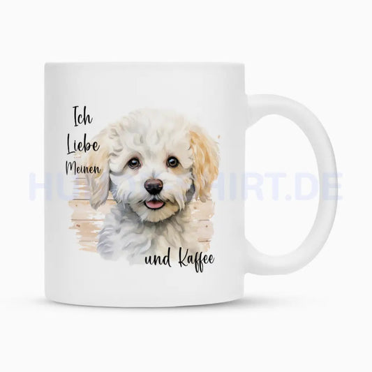 Tasse "Bichon Frisé - Ich liebe..." Weiß – hunde-shirt.de