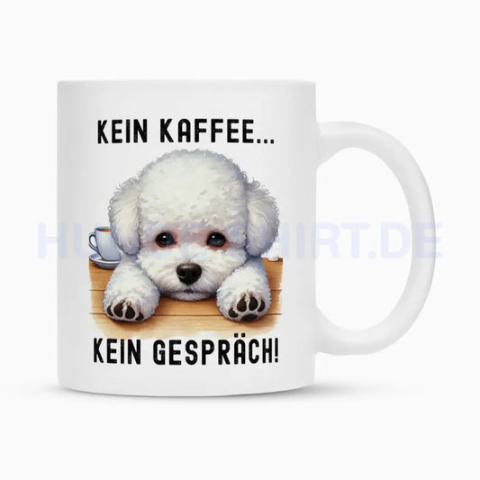 Tasse "Bichon Frisé - Kein Kaffee..." Weiß – hunde-shirt.de