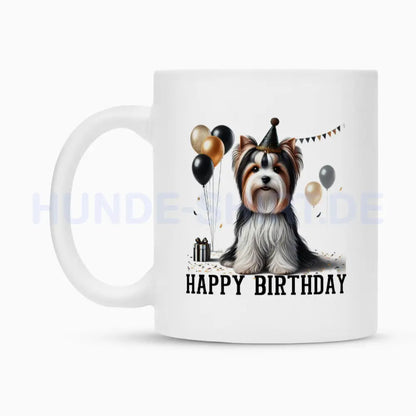 Tasse "Biewer Terrier - Happy Birthday" – hunde-shirt.de