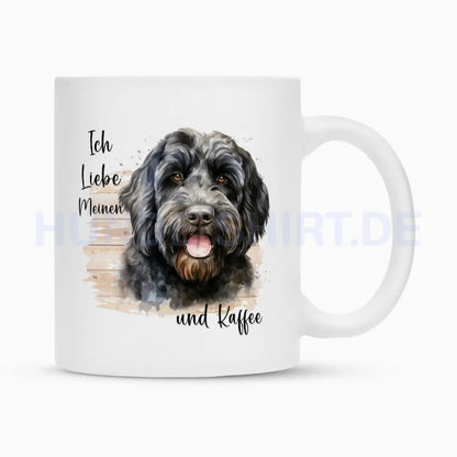 Tasse "Black Russian Terrier - Ich liebe..." Weiß – hunde-shirt.de