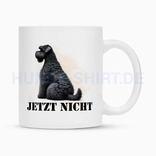 Tasse "Black Russian Terrier - JETZT NICHT" Weiß – hunde-shirt.de