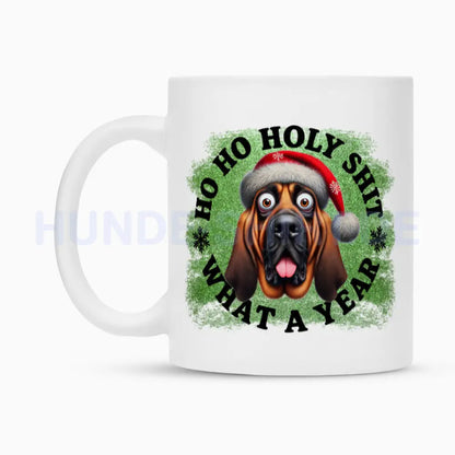 Tasse "Bloodhound - HO HO..." – hunde-shirt.de