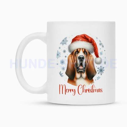 Tasse "Bloodhound - Merry Christmas" – hunde-shirt.de