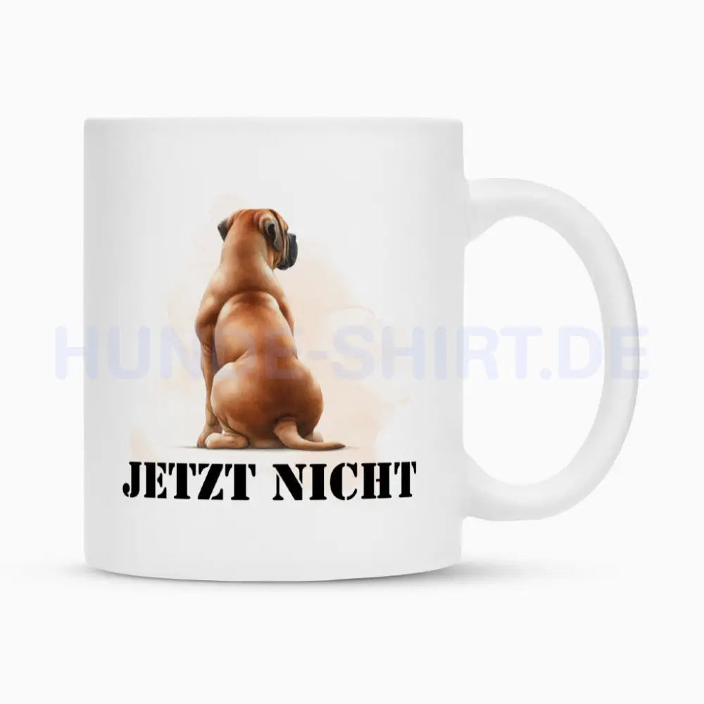 Tasse "Boerboel - JETZT NICHT" Weiß – hunde-shirt.de