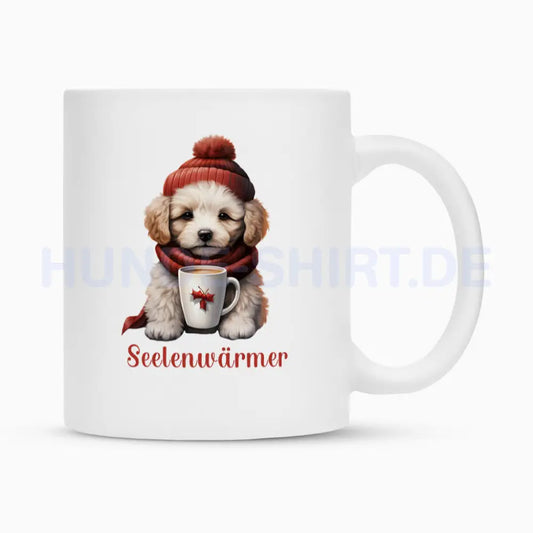 Tasse "Bologneser - Seelenwärmer" Weiß – hunde-shirt.de