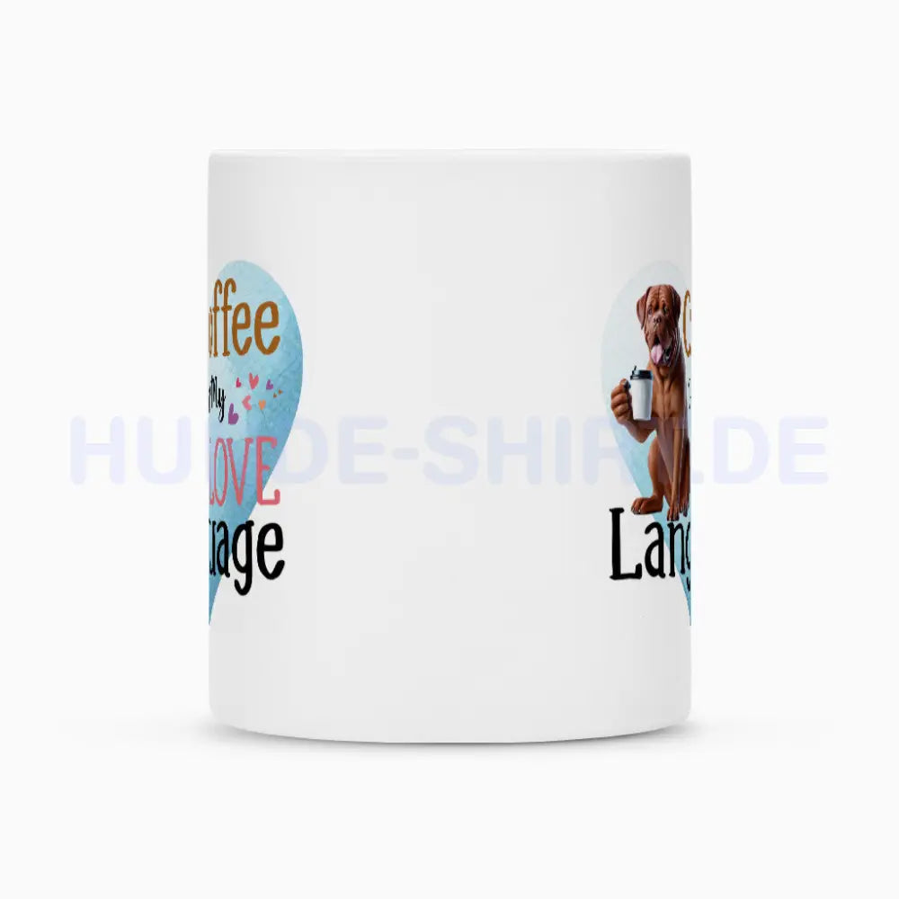 Tasse "Bordeauxdogge - Love Language" – hunde-shirt.de