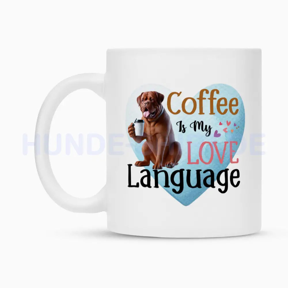 Tasse "Bordeauxdogge - Love Language" – hunde-shirt.de