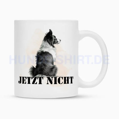 Tasse "Border Collie - JETZT NICHT" Weiß – hunde-shirt.de