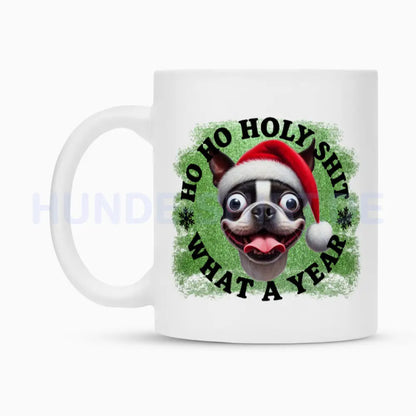 Tasse "Boston Terrier - HO HO..." – hunde-shirt.de