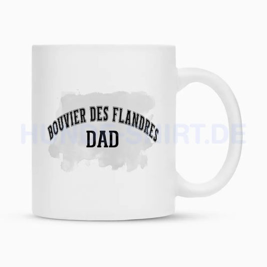 Tasse "Bouvier - DAD" Weiß – hunde-shirt.de