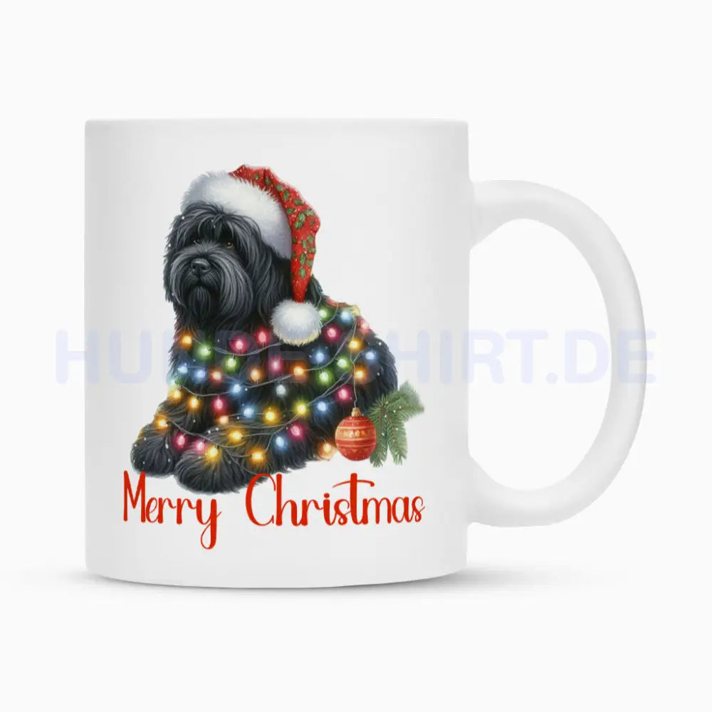 Tasse "Bouvier - Funny Christmas" Weiß – hunde-shirt.de