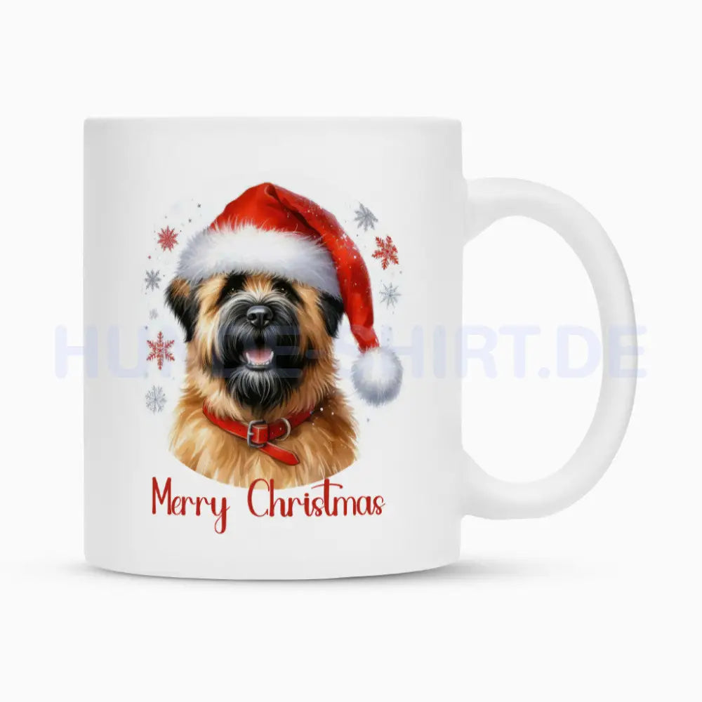 Tasse "Bouvier - Merry Christmas" Weiß – hunde-shirt.de