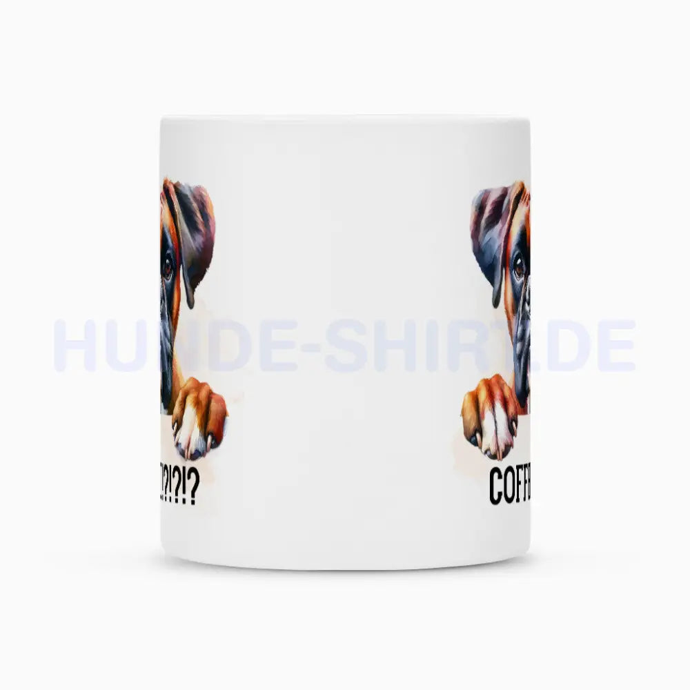 Tasse "Boxer - COFFEE!?" – hunde-shirt.de